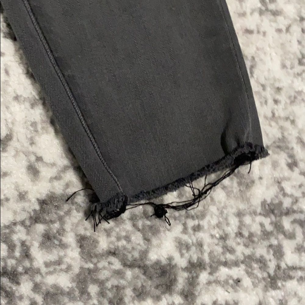 HIDDEN Grey Wash Skinny distressed Raw HEM JEANS size 27 - Picture 3 of 12